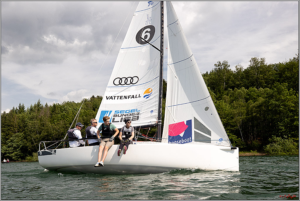 J70 - WOODLAND, 12.06.2021 Segelboot; Segeln; Woodland; Spinnaker; J70; Sorpesee; Sauerland